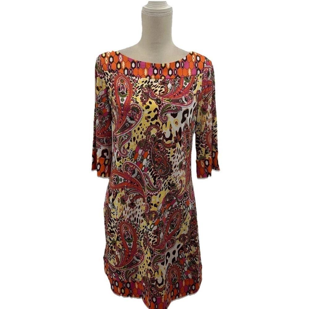 Candies Colorful Paisley Print Dress